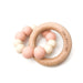 DUO Silicone and Beech Wood Teether - Teethers - ONE.CHEW.THREE Boutique teething, modern accessories