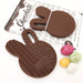 Easter Edition CHOCOLATE BUNNY Silicone Teething Disc - Teethers - ONE.CHEW.THREE Boutique teething, modern accessories