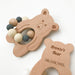 FOX, OWL or BEAR Silicone and Beech Wood Teether **Sample Sale** - Teethers - ONE.CHEW.THREE Boutique teething, modern accessories