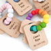 KEYS TO MY HEART Silicone and Beech Wood Teether - Teethers - ONE.CHEW.THREE Boutique teething, modern accessories