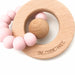 SOLAR Silicone and Beech Wood Teether **Sample Sale** - Teethers - ONE.CHEW.THREE Boutique teething, modern accessories