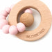 SOLAR Silicone and Beech Wood Teether - Teethers - ONE.CHEW.THREE Boutique teething, modern accessories
