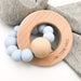 SOLAR Silicone and Beech Wood Teether **Sample Sale** - Teethers - ONE.CHEW.THREE Boutique teething, modern accessories