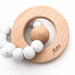 SOLAR Silicone and Beech Wood Teether **Sample Sale** - Teethers - ONE.CHEW.THREE Boutique teething, modern accessories