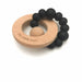 SOLAR Silicone and Beech Wood Teether - Teethers - ONE.CHEW.THREE Boutique teething, modern accessories